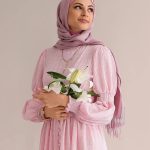 Pink Chiffon Flared Dress